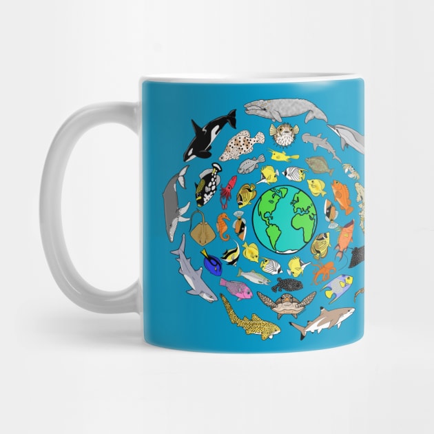 World Oceans Day Sea Life by HonuHoney